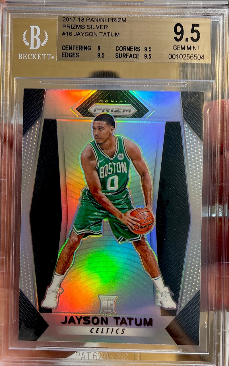 2017-18 Panini Silver Prizm Rookie Jayson Tatum #16 Celtics RC BGS 9.5 Gem