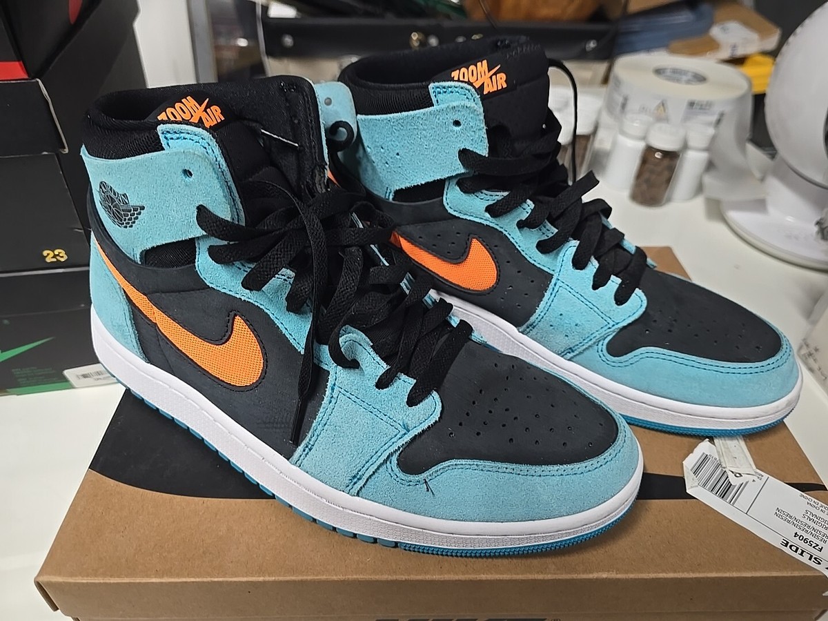 Men's Jordan 1 ZM Air CMFT 2 Bleached Aqua/Bright Citrus (DV1307