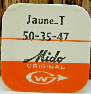 Vintage NEW OLD STOCK original Mido Crown Gold Jaune -T 50-35-47 5mm Tap 10