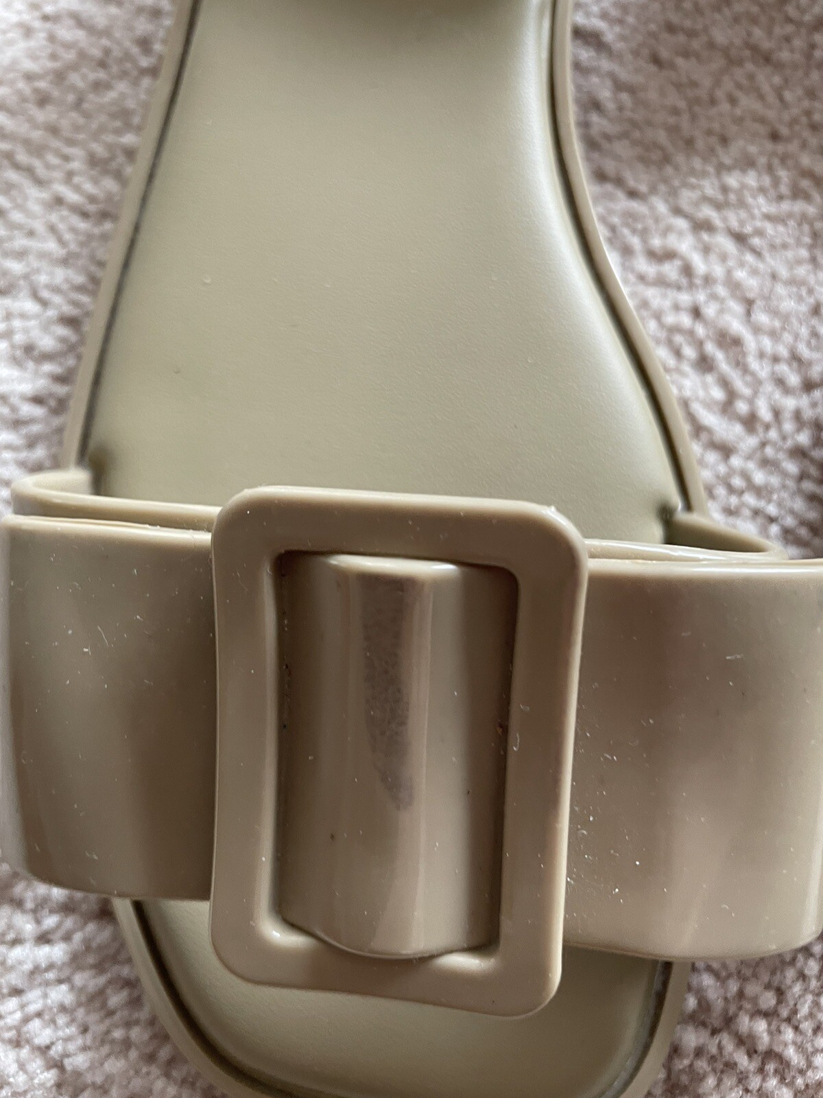 Melissa Aurora Brown Slingback Bukle Bow Sandals Sz 7 INSTITUTO