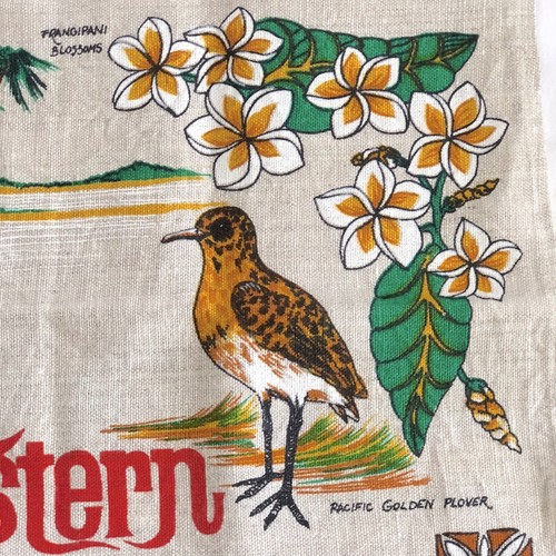 Vintage Western Samoa Natural Flax Linen Tea/Dish Towel 1970’s Souvenir - Picture 10 of 12