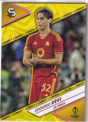 Topps UCL Super-Stars 23/24 Nr. 19 Edoardo Bove Yellow Variation Parallel