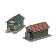 N Gauge WC Public Toilets and Park Shop or Barn - 2 Buildings for Model Railway