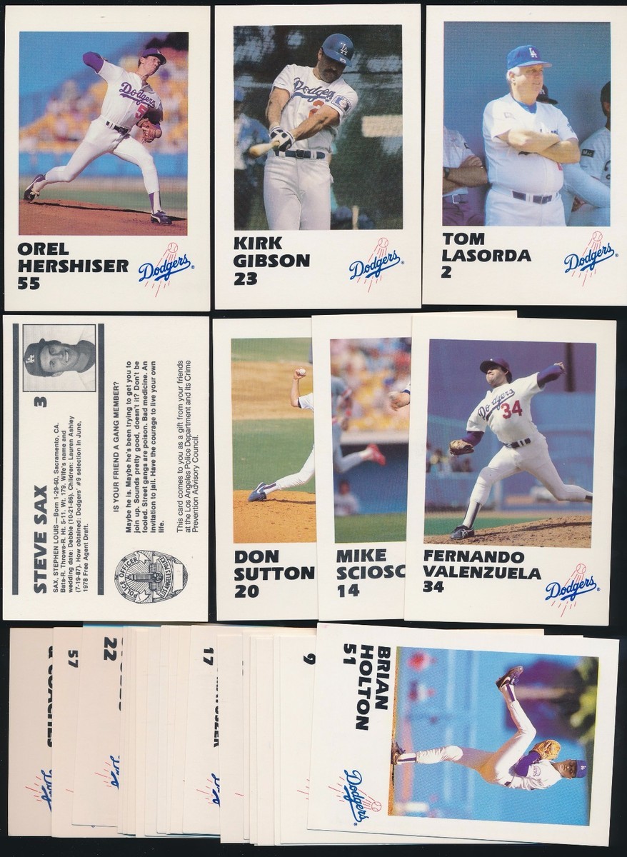 MLB Los Angeles Dodgers 緊急ブザー 防犯ブザー 2006 1988 Police Los Angeles Dodgers -Complete Set (30) -KIRK GIBSON