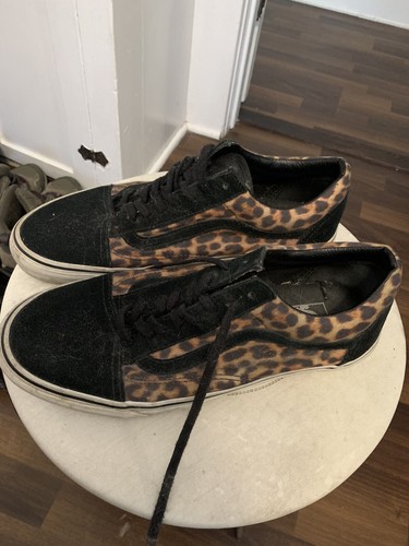 black leopard vans old skool