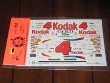 Slixx NASCAR 1254 4 Kodak Gold Film Sterling Marlin Chevy Waterslide Decals 1/24