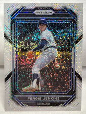 Fergie Jenkins 2023 Panini Prizm White Sparkle Prizm SP #290 - Chicago Cubs