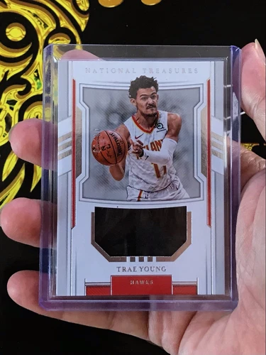 2018-19 Panini National Treasures TRAE YOUNG RC Rookie Patch Materials 46/99 
