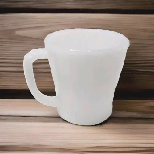 Vintage Fire King Oven Ware Mug WHITE Milk Glass Made in USA #USS1-4
