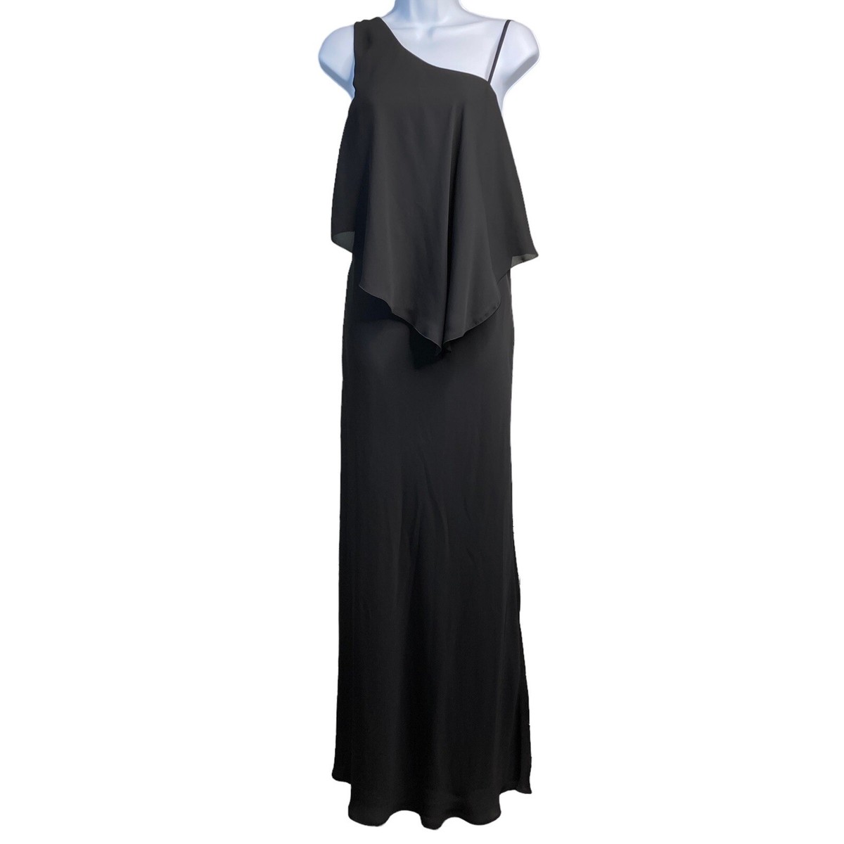 elizabeth and james maxi dress Elizabeth & James Black Draped Sleeveless Maxi Dress 4 Red-Carpet Minimalist