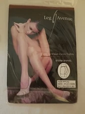 Brand New Plus Size Opaque Tights Pantyhose With Cotton Crotch Leg Avenue 0992Q