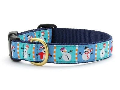 UPCOUNTRY Up Country Dog Collar Snowman Design Adjustable Made In USA XS S M L XL XXL