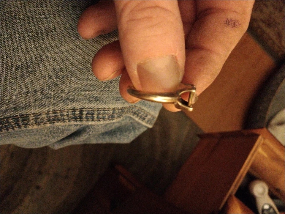 Winchester 9 mm Luger Latón Bala Carcasa Texturizado Anillo Tamaño 6 o 7 con Cristal Foto 2 de 4