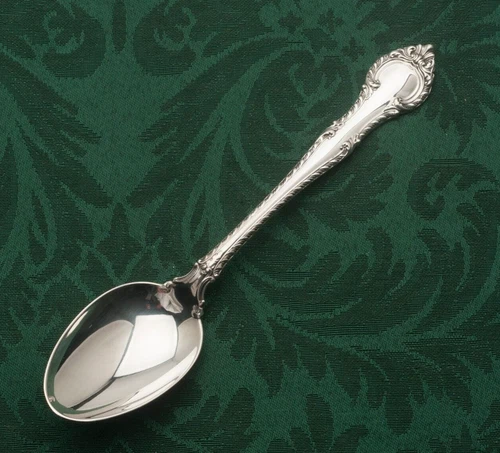 English Gadroon by Gorham Sterling Silver Oval Soup Spoons 6.75"
