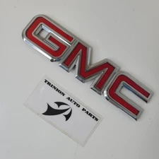 2001-2006 GMC Yukon Rear Emblem Liftgate Hatch Logo Badge Red OEM
