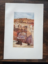 THe Mount of Olives, from a house on mount Zion - Antique Print- 1912