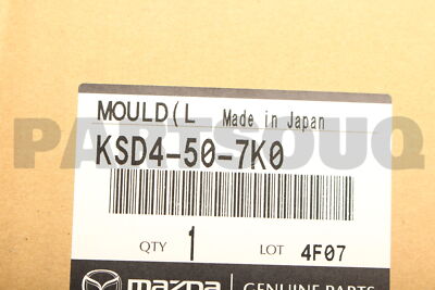 KSD4507K0 Genuine Mazda MOULD(L),FRONT KSD4-50-7K0 | eBay