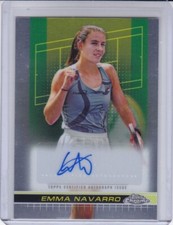 EMMA NAVARRO 2024 TOPPS CHROME TENNIS AUTO AUTOGRAPH #TCA-ENO