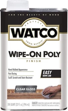 Watco 68041 Wipe-On Polyurethane Finish Quart Clear Gloss