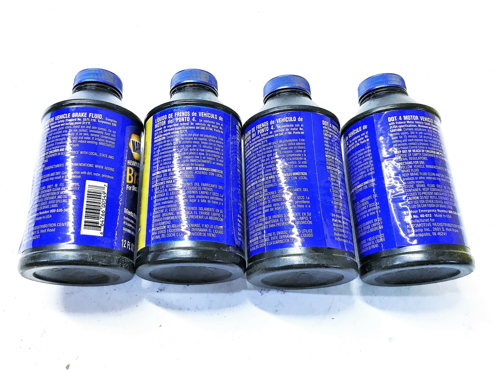 NAPA Dot 4 Brake Fluid 40012 [Lot of 4] NOS eBay