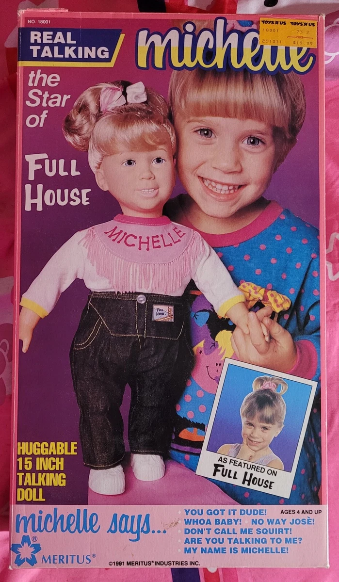 1991 Full House Real Talking Huggable Michelle Doll 15