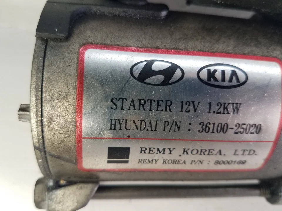 2006-2010 Kia Optima 2.4L Engine Starter Motor 36100-25020 (ZC30) - Image 2 of 4
