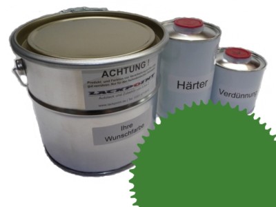 5 Liter Set 2K Automotive Paint Ral 6017 Maisgrün Acrylic Shiny Lackpoint Uni