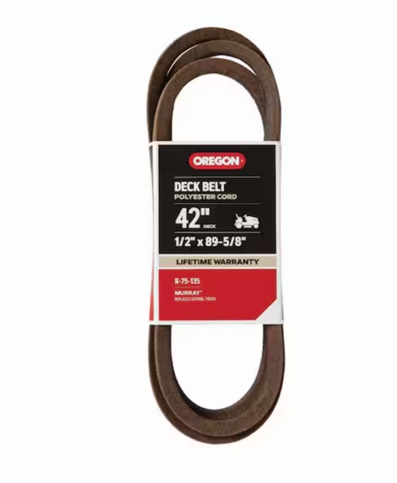 Oregon 42 in Deck Belt OEM R-75-135   1/2 X 89-5/8 Replaces Murray 037X88 710213