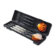 18g Plastic Tip Silver Darts Soft Tip Darts Set With Case for Dartboard- 3Pcs