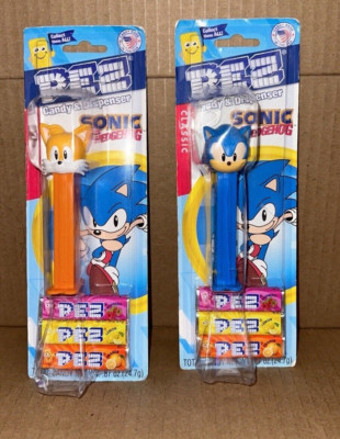 PEZ Sonic The Hedgehog AND KNUCKLES LOT 2 PRE-OWNED