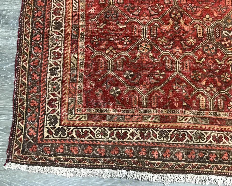 Over Hundreds year old 5'11" x 13' hand knotted Malayer Rug - Image 3 of 4