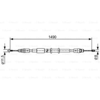 Bosch Handbremsseil Bremsseil Hinten Links Rechts FüR Renault Master III