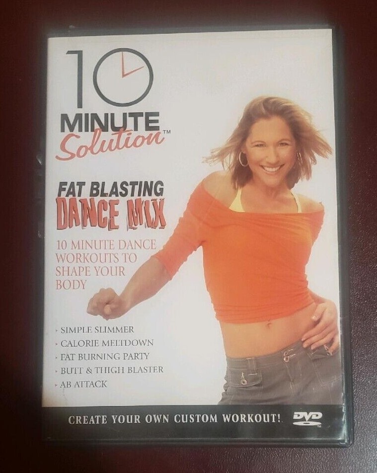 ONE USED DVD MOVIE- 10 Minute Solution Fat Burning Dance Mix **Buy Get  FREE