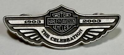 ハーレーダビッドソン メタルエンブレム USA 1903 1903-2003 Harley Davidson 100th Anniversary Limited Edition Pin
