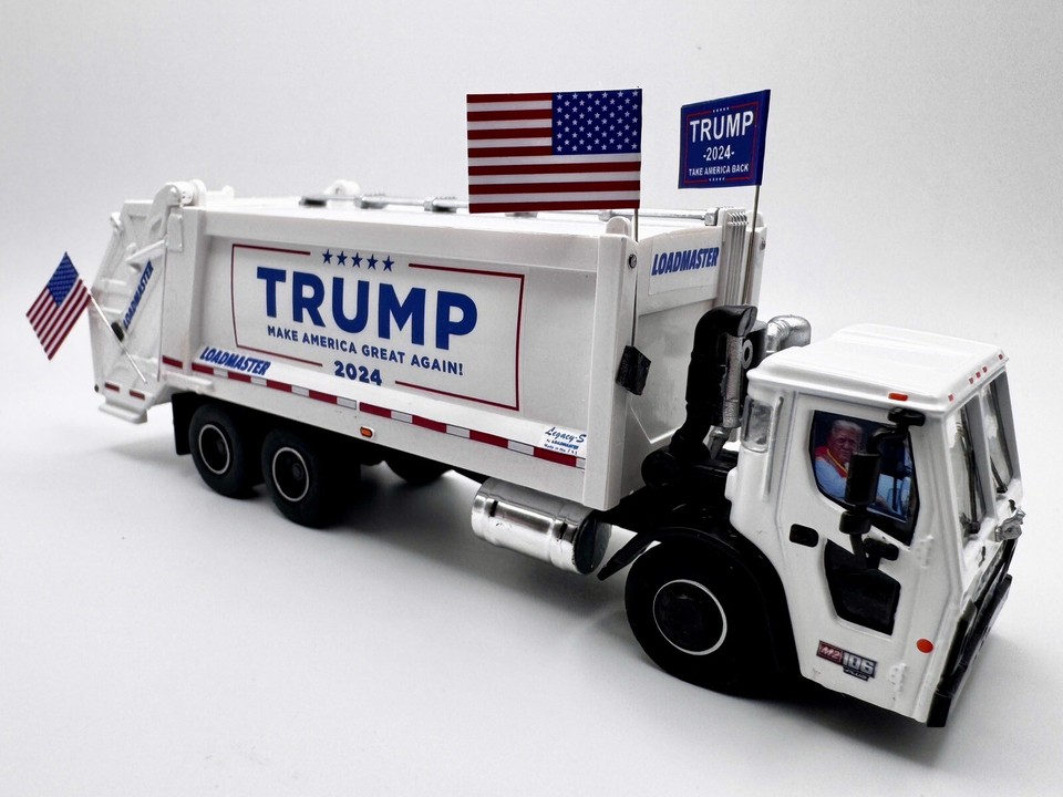 President Trump Garbage Supporter Truck MAGA Custom 1/64 Loadmaster ...