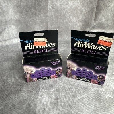 Vintage Airwick AirWaves Electric Air Freshener Refill Potpourri Sachet NOS 1992