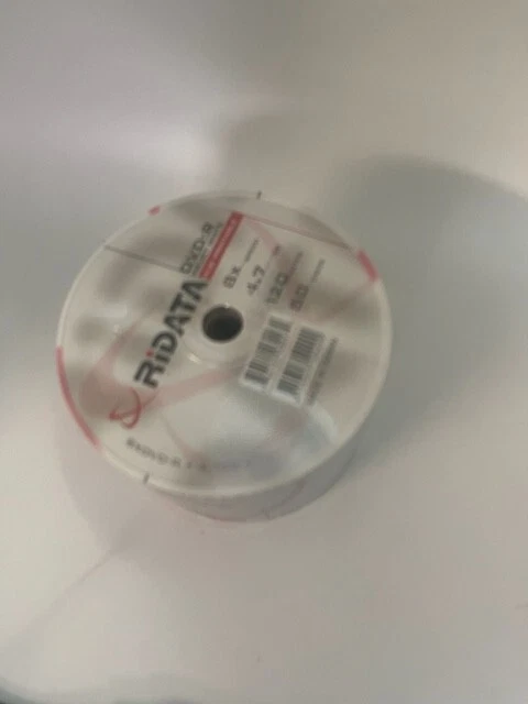 100pcs Ridata DVD-R,8X,120min, 4.7GB, White Inkjet Hub Printable FREE 2 DAYS AIR - Image 2 of 2