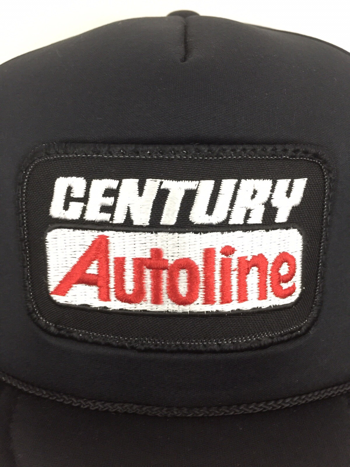 Vtg Century Autoline Patch Hat Script Spell Out L… - image 2