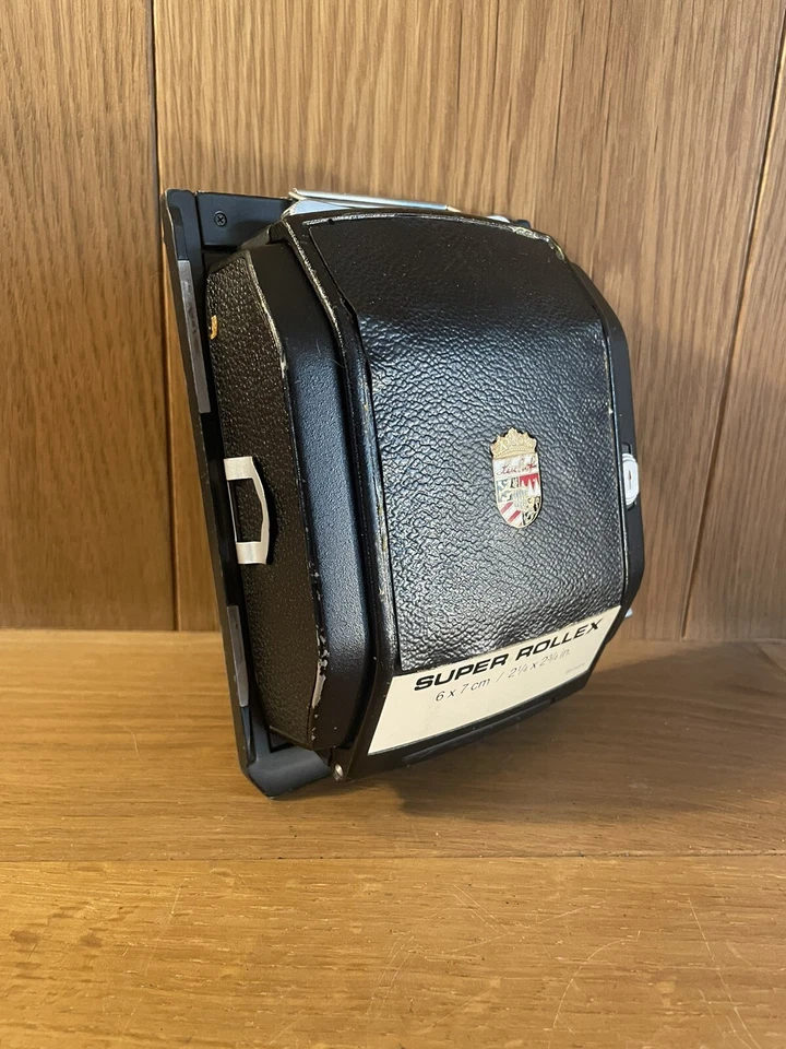 *Exc+4* Linhof Super Rollex 6x7 / 21/4x23/4 pulgadas Película trasera 120 para cámara 4x5 Foto 3 de 4
