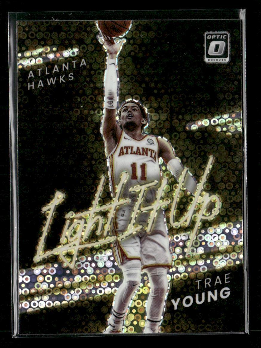 2021-22 Donruss Optic #3 Trae Young Light It Up Holo Fast Break