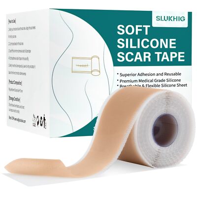 Silicone Scar Tape Gel Sheets Strips Surgical Keloid Removal Patches Treatment