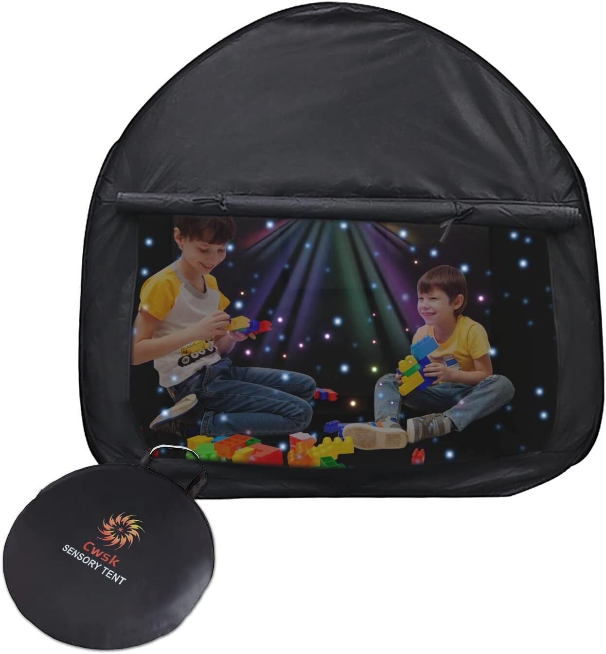 Sensory Tent Calming Hideout for Kids with CPC Medium, Black 