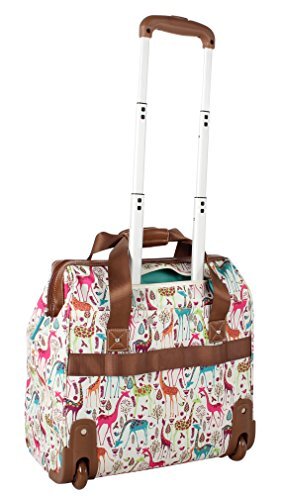 Lily Bloom Design Pattern Carry on Bag Wheeled Cabin  Under the Seat Tote