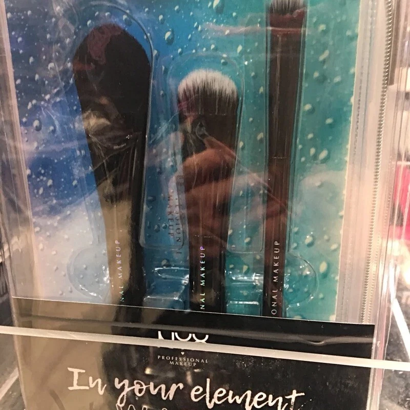 New NYX Professional Makeup 3 Pieces In Your Element Water Face Brush Set