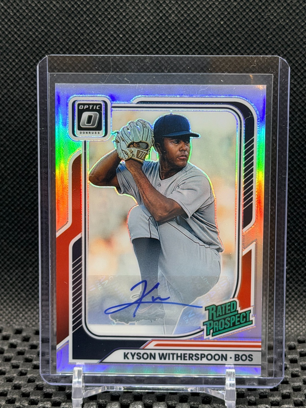 Kyson Witherspoon 2026 Donruss - Optic Rated Prospect - Silver Holo Auto  #187