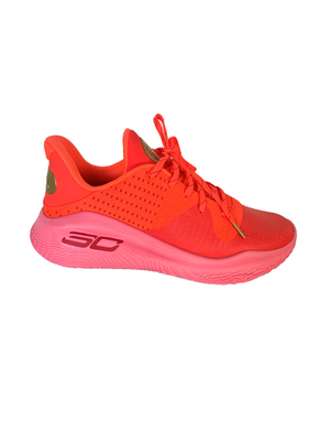 Under Armour Curry 4 Low FloTro Flooded Red/Pink Size M 8.5/ W 10