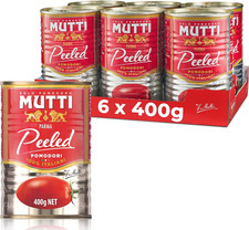 Mutti Peeled Tomatoes 400g x6 – 100% Italian No Additives Vegan Premium Quality