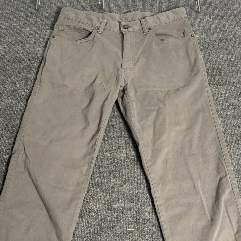 Zegna пять карманов саржи брюки мужской серый эластичной хлопок прямые штанины повседневный - Изображение 4 из 4