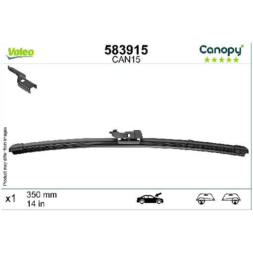 Wischblatt Vorne Rechts FüR Ford Fiesta HF HJ 1.0 1.1 1.5 17 Bis 26 Valeo LVL 24-image