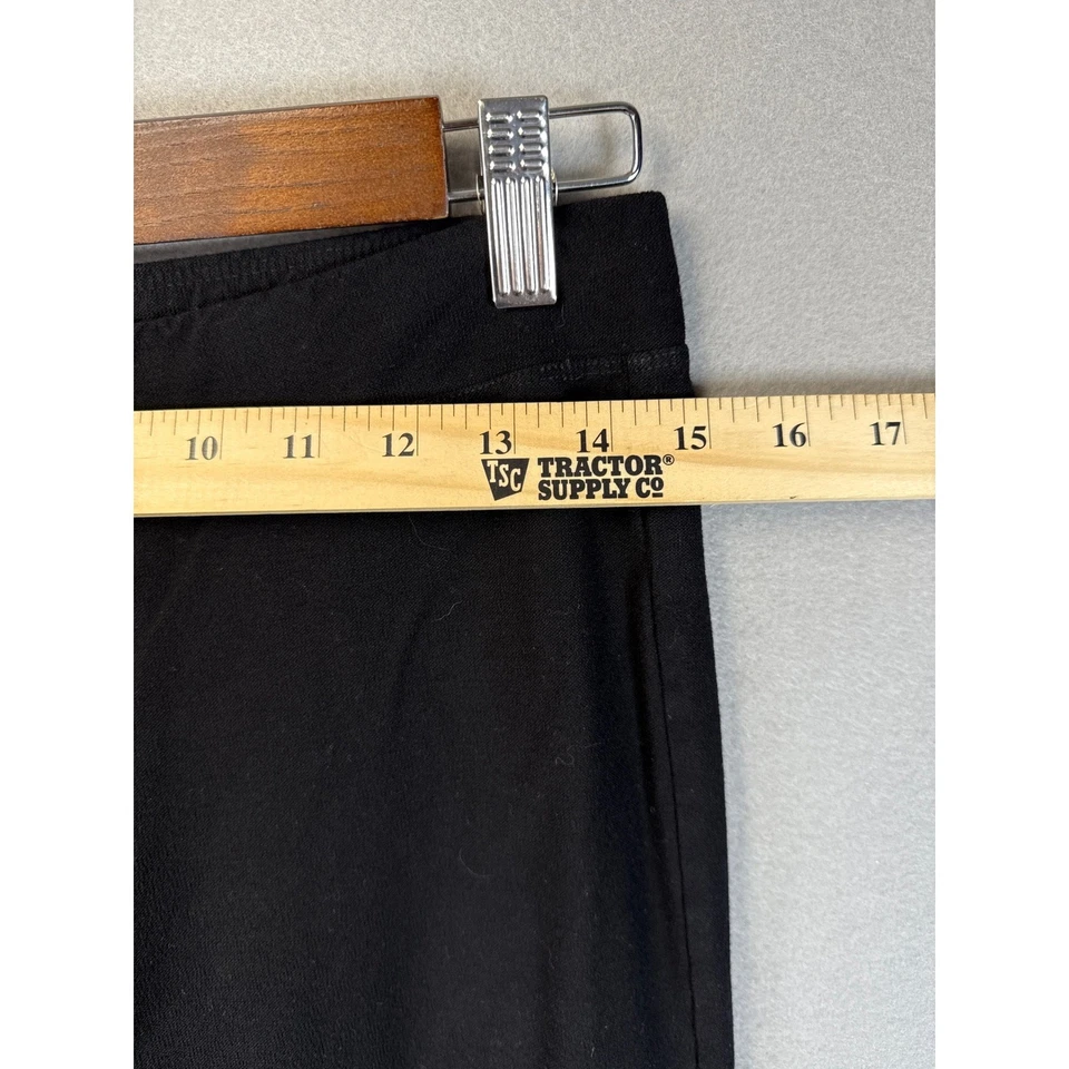 Leggings rectos Eileen Fisher negros mezcla viscosa XS Essential Light Foto 4 de 4